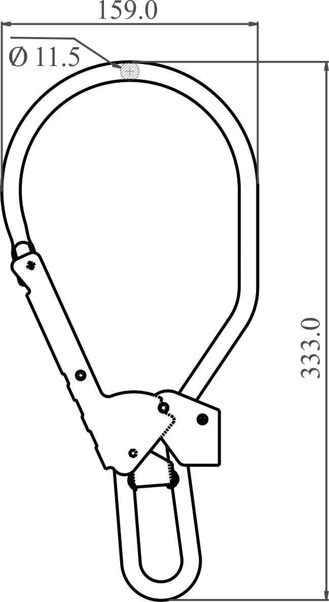 FA5021380 - KRATOS Safety Steel Tower Hook